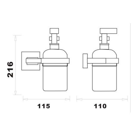 RAK-Cubis Soap Dispenser