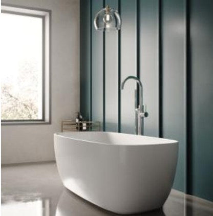 Hudson Reed Bella Freestanding Bath with Push Button Waste