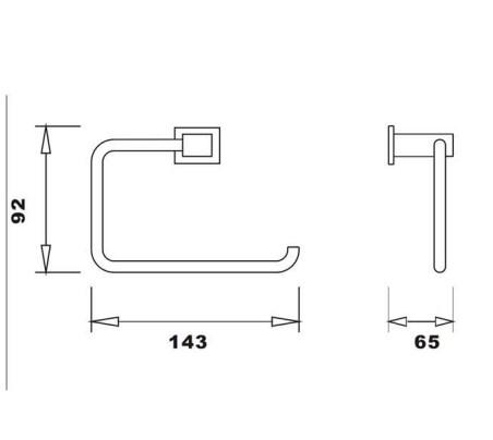 RAK-Cubis Toilet Roll Holder