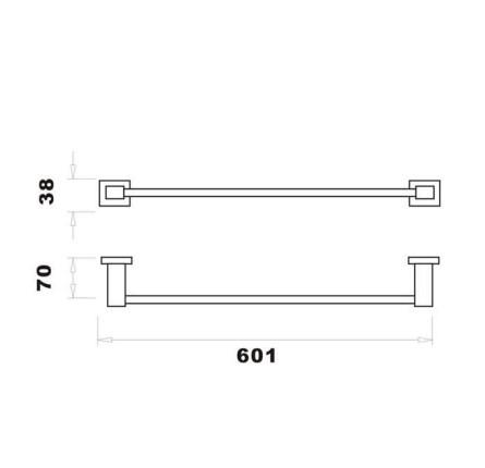 RAK-Cubis Towel Rail