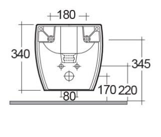 RAK-Metropolitan Wall Hung Bidet with Hidden Fixations