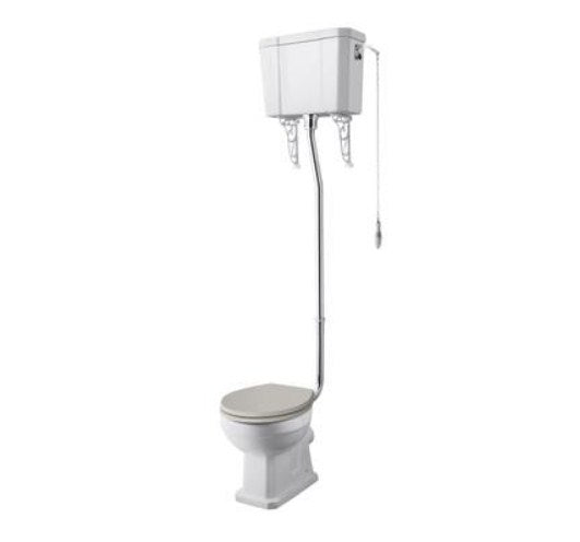 Hudson Reed Richmond  Comfort Height High Level Toilet, Cistern & Flush Pipe Kit