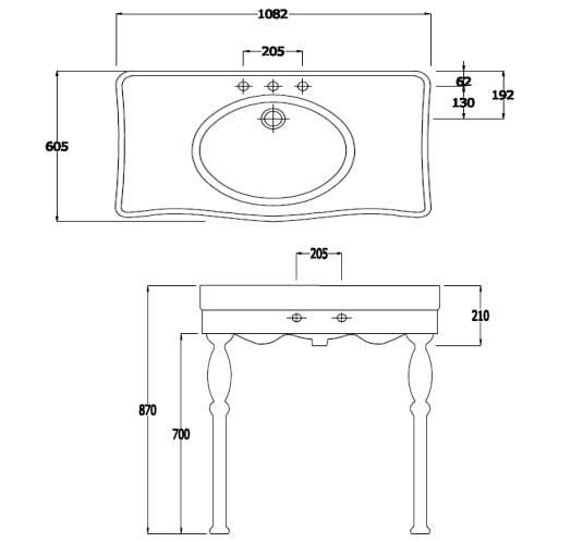 RAK-Washington Console Basin