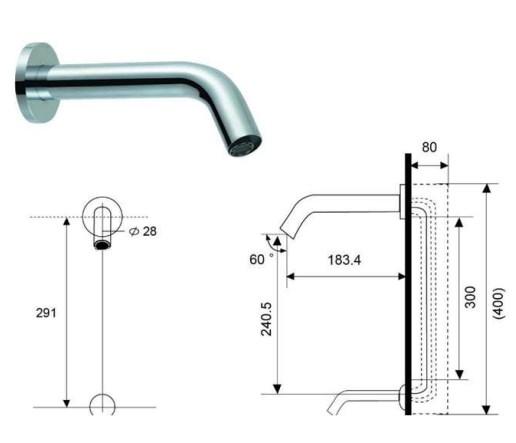 RAK-Resort Bidet Mixer Tap - Chrome