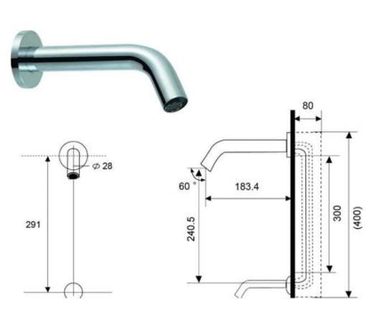 RAK-Resort Bidet Mixer Tap - Chrome