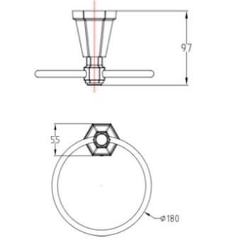 RAK-Washington Towel Ring