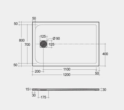 RAK-Feeling Shower Tray