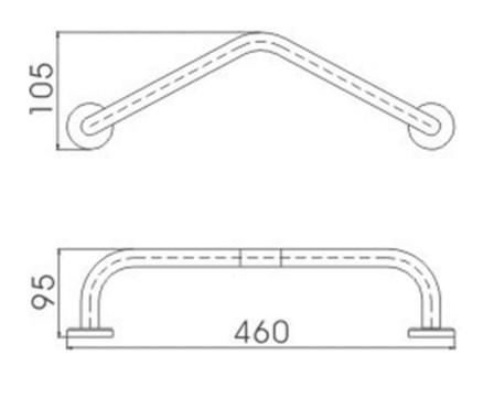 RAK Angled Grab Rail