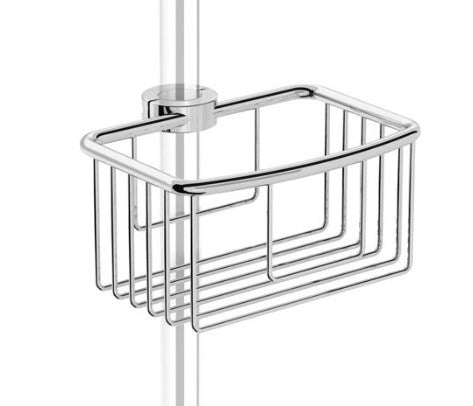 HiB Shower Basket Clip on Riser Rail - Chrome