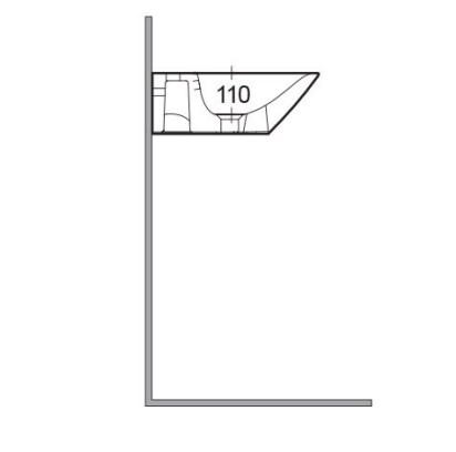 RAK-Morning 600mm Basin 1TH and Pedestal