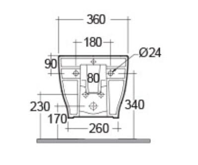 RAK-Moon Wall Hung Rimless Bidet with Hidden Fixation