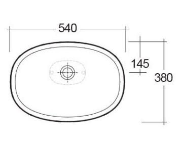 RAK-Morning 540mm Sit on Bowl