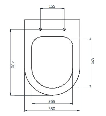 Tavistock Lansdown Short Projection Back To Wall WC