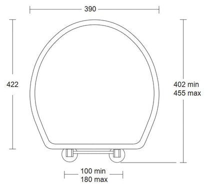 Imperial Oval Standard Toilet Seat with Hinge