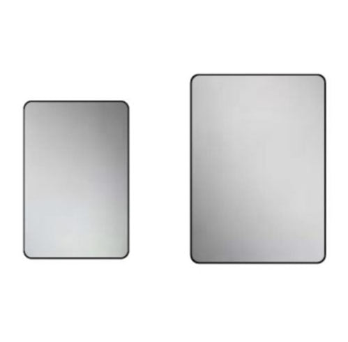 HiB Trim Curved Rectangle Bathroom Mirror