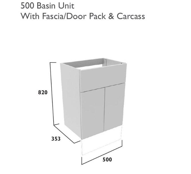 Tavistock Fitted Double Door Basin Unit