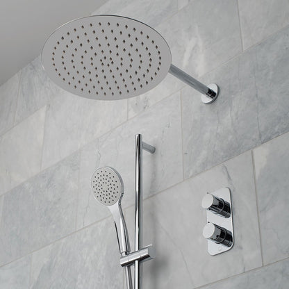 Vado Tablet Altitude - 2 Outlet Vertical Thermostatic Shower set and Slide Rail Kit