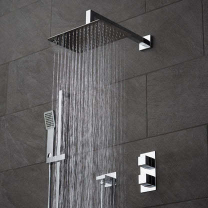 Vado Tablet Notion - 2 Outlet Thermostatic Vertical Shower set and Slide Rail Kit