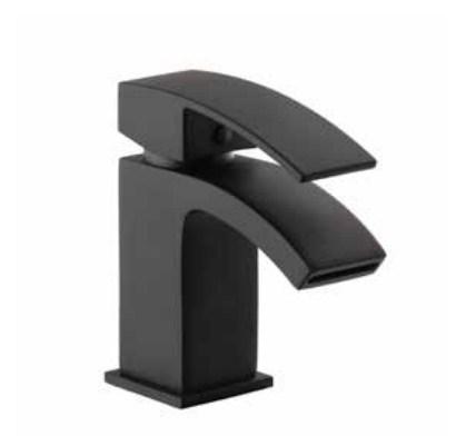 Kartell Fiuto Nero Mono Basin Mixer - Full Black