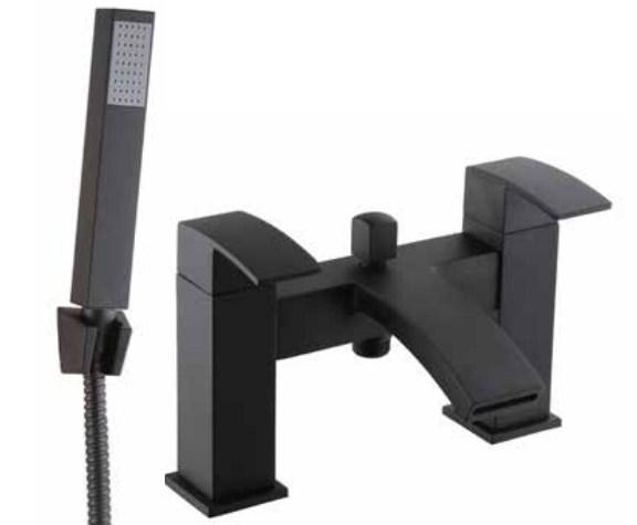 Kartell Fiuto Nero Bath Shower Mixer - Full Black