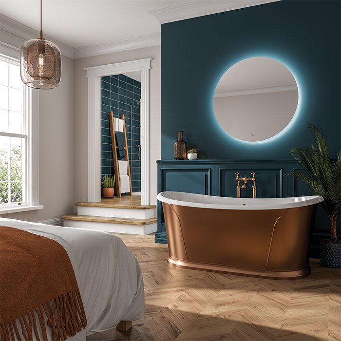 HiB Theme Illuminated Round Wall Mounting LED Mirror