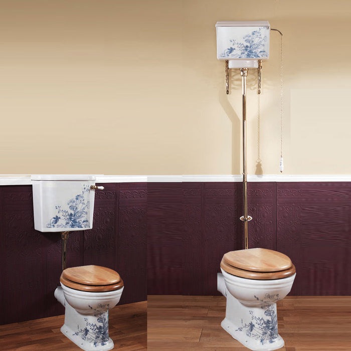 Silverdale Victorian Low Level Toilet with Cistern & Seat