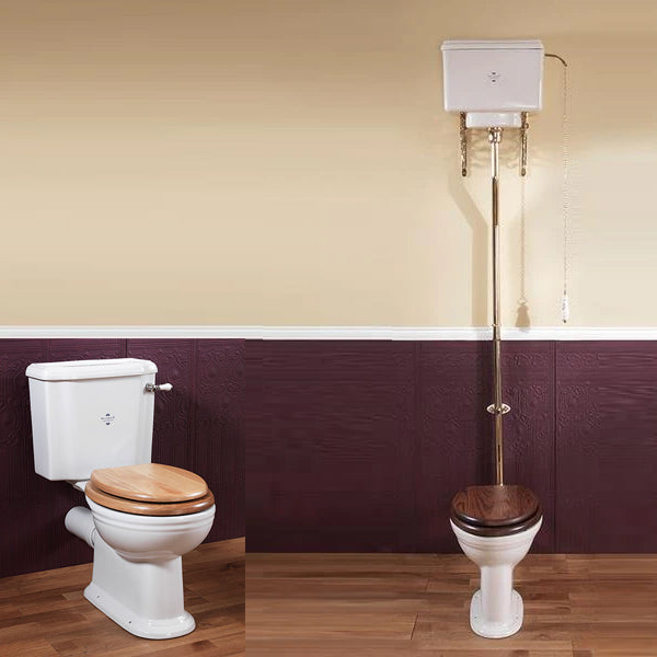 Silverdale Victorian Low Level Toilet with Cistern & Seat