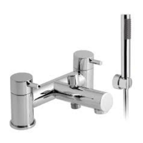 Vado Zoo Deck Mounted 2 Hole Bath Shower Mixer with Shower Kit