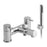 Vado Zoo Deck Mounted 2 Hole Bath Shower Mixer with Shower Kit
