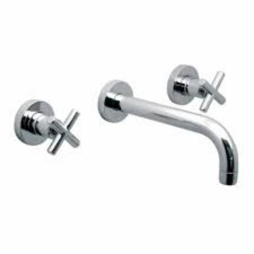 Vado Elements Wall Mounted 3 Hole Basin Mixer with 200mm Spout