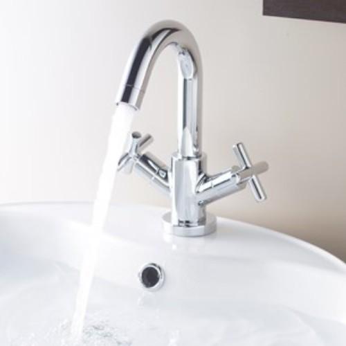 Vado Elements Mono Basin Mixer Deck Mounted with Pop-Up Waste
