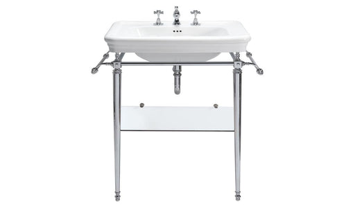 Imperial Etoile Vergennes Large Basin Stand with Glass Shelf