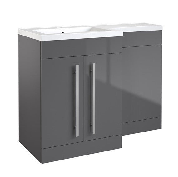 Kartell Matrix 1100mm 2 Door L-Shaped Furniture Pack with Cistern