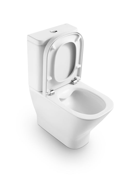 Roca The Gap Compact back to wall Rimless WC with dual outlet