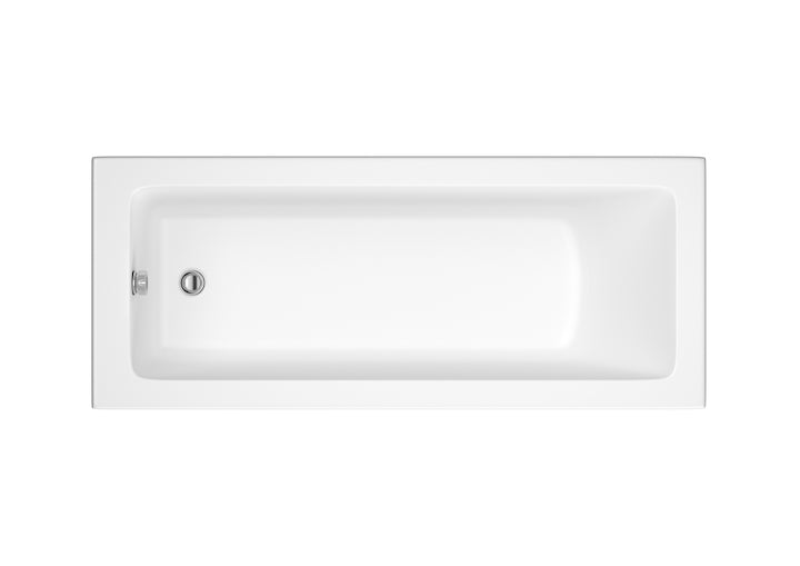 Roca The Gap Rectangular acrylic Plain Bath White