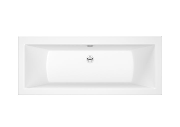 Roca The Gap Double-ended rectangular acrylic bath White