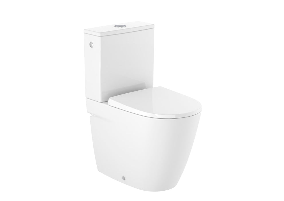 Roca Ona Rimless compact close coupled WC with dual outlet