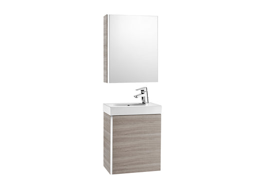 Roca Mini 1-Door Base Unit With Basin & Mirror Cabinet