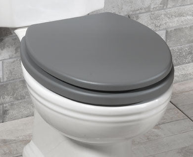 Silverdale Victorian Close Coupled Toilet - Blue Pattern