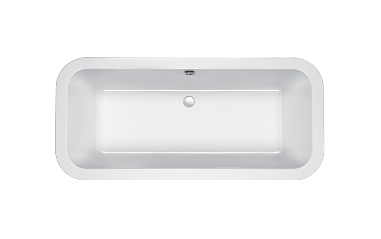 Carron Halcyon 1750 x 800mm Carronite Square Freestanding Bath