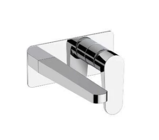 RAK-Ischia Wall Mounted Basin Mixer with Back Plate