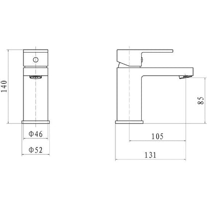 Kartell Logik Mono Basin Mixer Tap Chrome