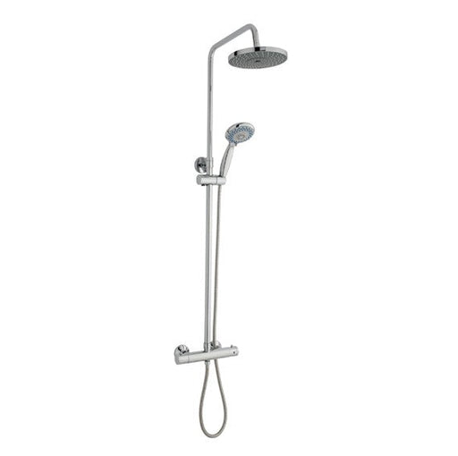 Kartell Plan Thermostatic Bar Shower With Ultra Slim Stainless Shower Drencher and Sliding Handset