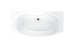 Carron Mistral 1800 x 700-900mm Double Ended Bath
