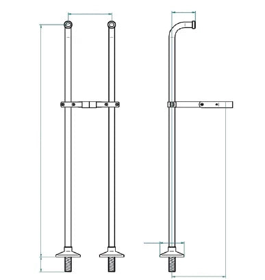 Imperial Traditional Floor Mounted Stand Pipes