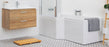 Carron Urban Edge 1575 x 700-850mm Shower Bath