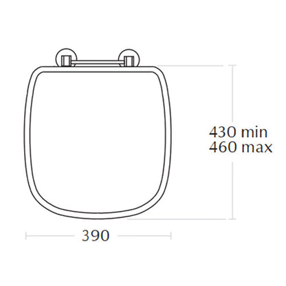 Imperial Radcliffe Standard Toilet Seat with Hinge