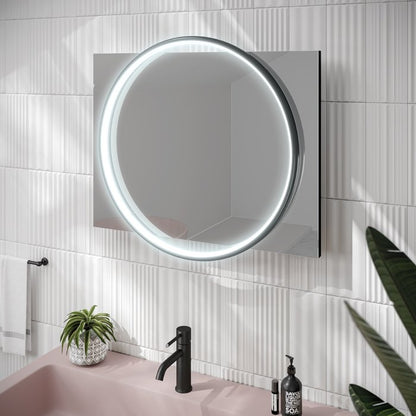 HiB Solas Round Illuminated Bathroom Mirror