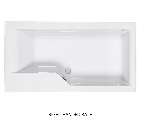 Carron Urban Carronite Swing 1575 x 850 Shower Bath