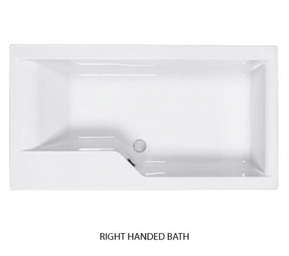 Carron Urban Carronite Swing 1575 x 850 Shower Bath